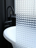 картинка Штора для ванной 3D геометрия в ассортименте 180 СМ*180СМ (12 колец) / 48 шт — Великий Путь