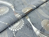 картинка Клеенка ПВХ лазерная на тканевой основе "Жемчуг с принтом" 1,37*20м, мод. TS-01GB — Великий Путь