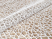 картинка Клеенка ПВХ без основы ажурная 1,37*20м, БЕЛЫЙ, мод. LS-W004 — Великий Путь