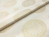 картинка Клеенка тканевая с PVC покрытием JACQUARD GOLD, 1,4*20 м., мод. YM-T05A — Великий Путь