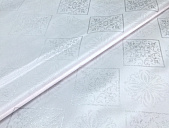 картинка Клеенка тканевая с PVC покрытием JACQUARD SILVER, 1,4*20 м., мод. YM-T02B — Великий Путь